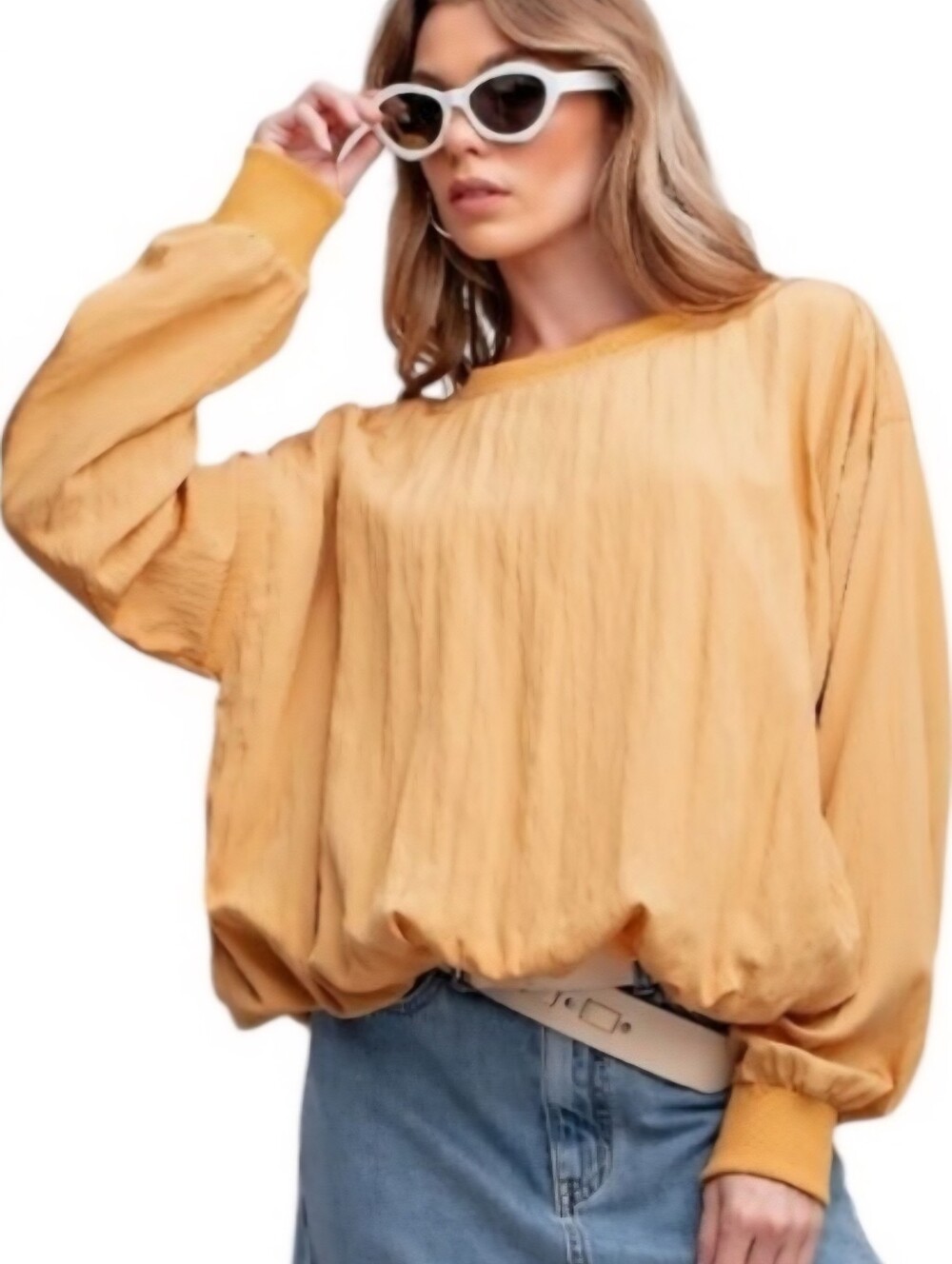 201 EASEL TOP - STRAW New With Tags